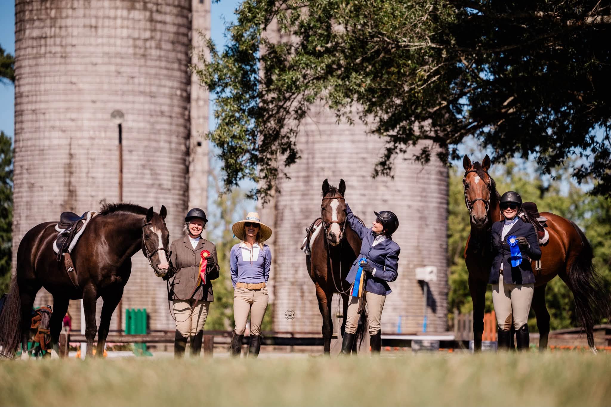 Ribbon ceremony at Quail Roost Farm silos